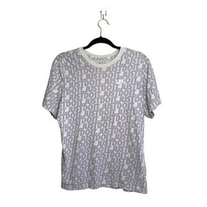 The Nike Tee 100% Cotton Purple Just Do It Allover Icon Tee Medium Women’s